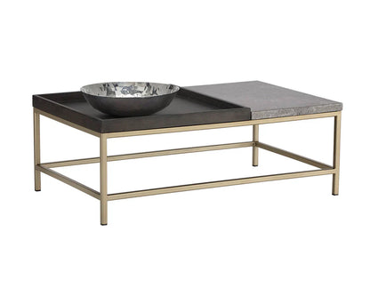 Arden Coffee Table With Grey Marble