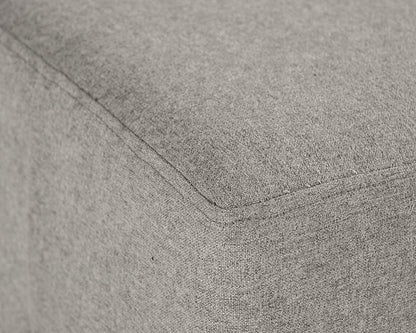 Heston Ottoman - Black - Durable & Easy To Clean