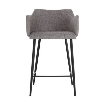 Griffin Leather Upholstered Modern Counter Stool