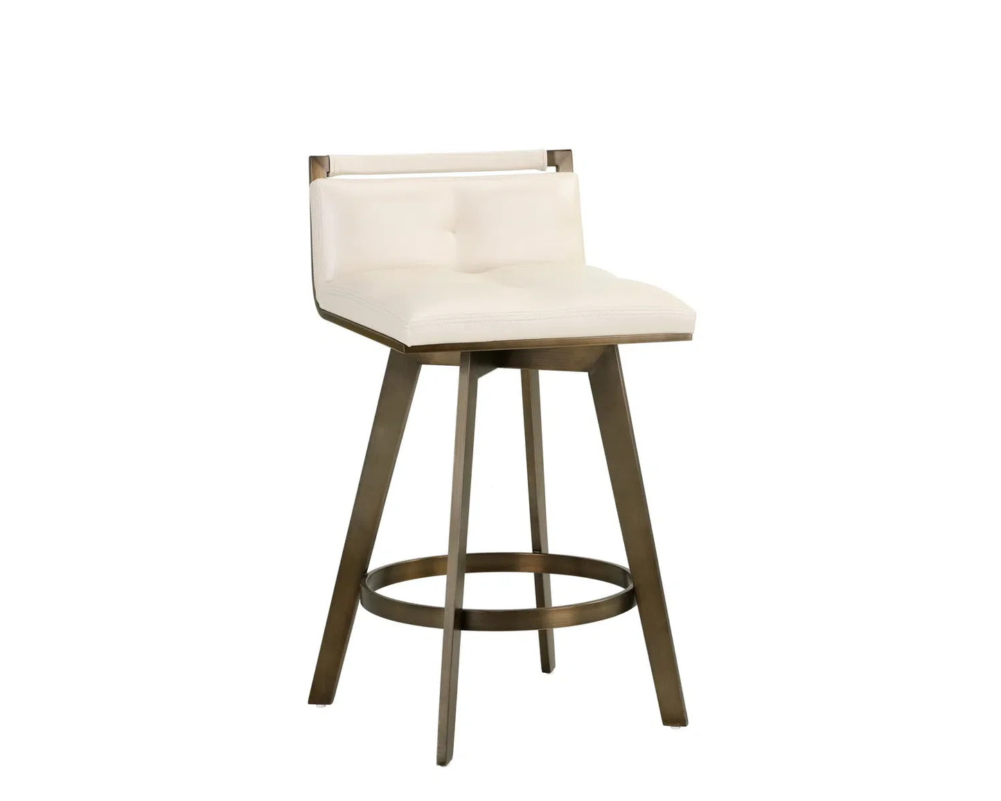 SUNPAN Arizona Leather Swivel Counter Stool