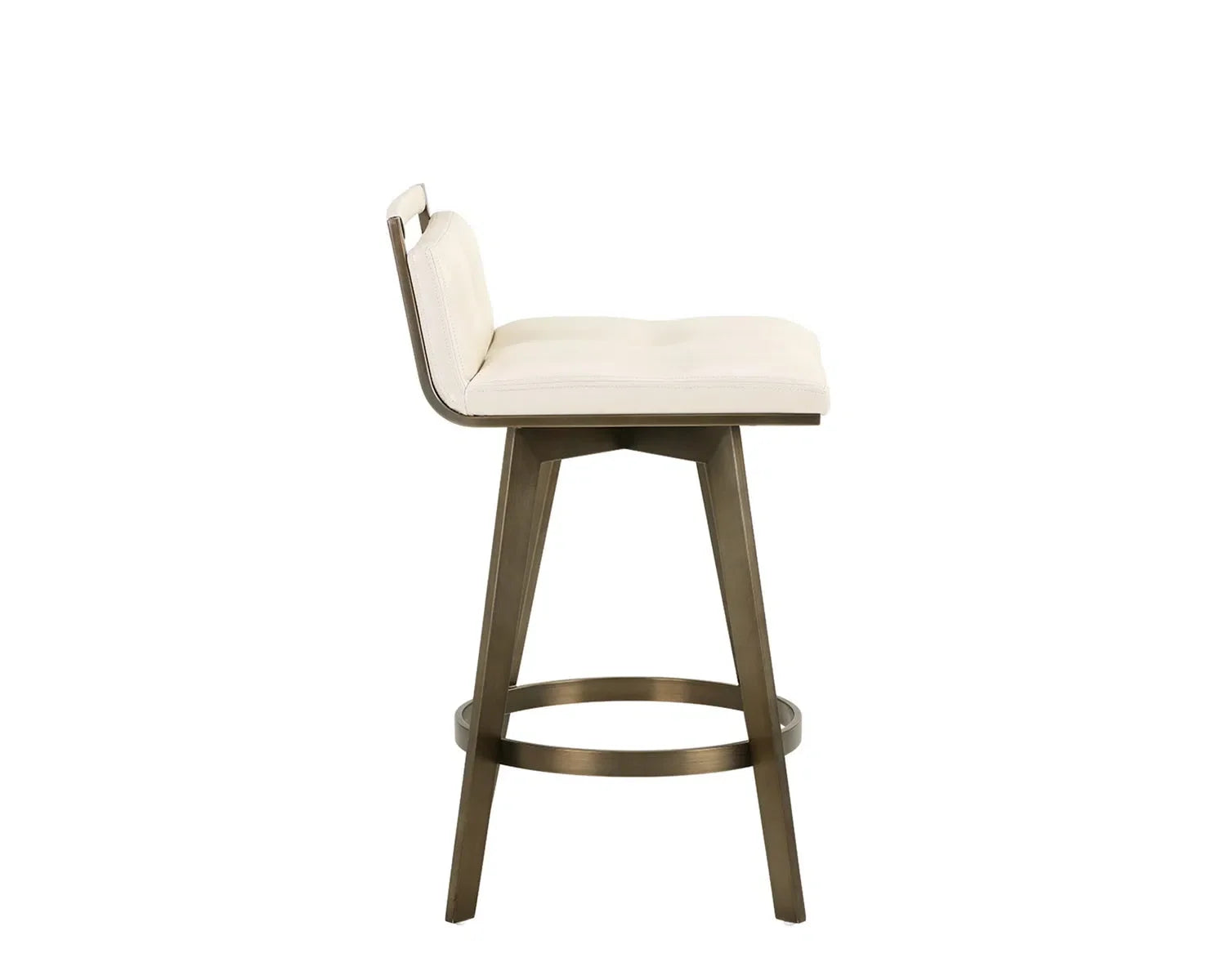 SUNPAN Arizona Leather Swivel Counter Stool