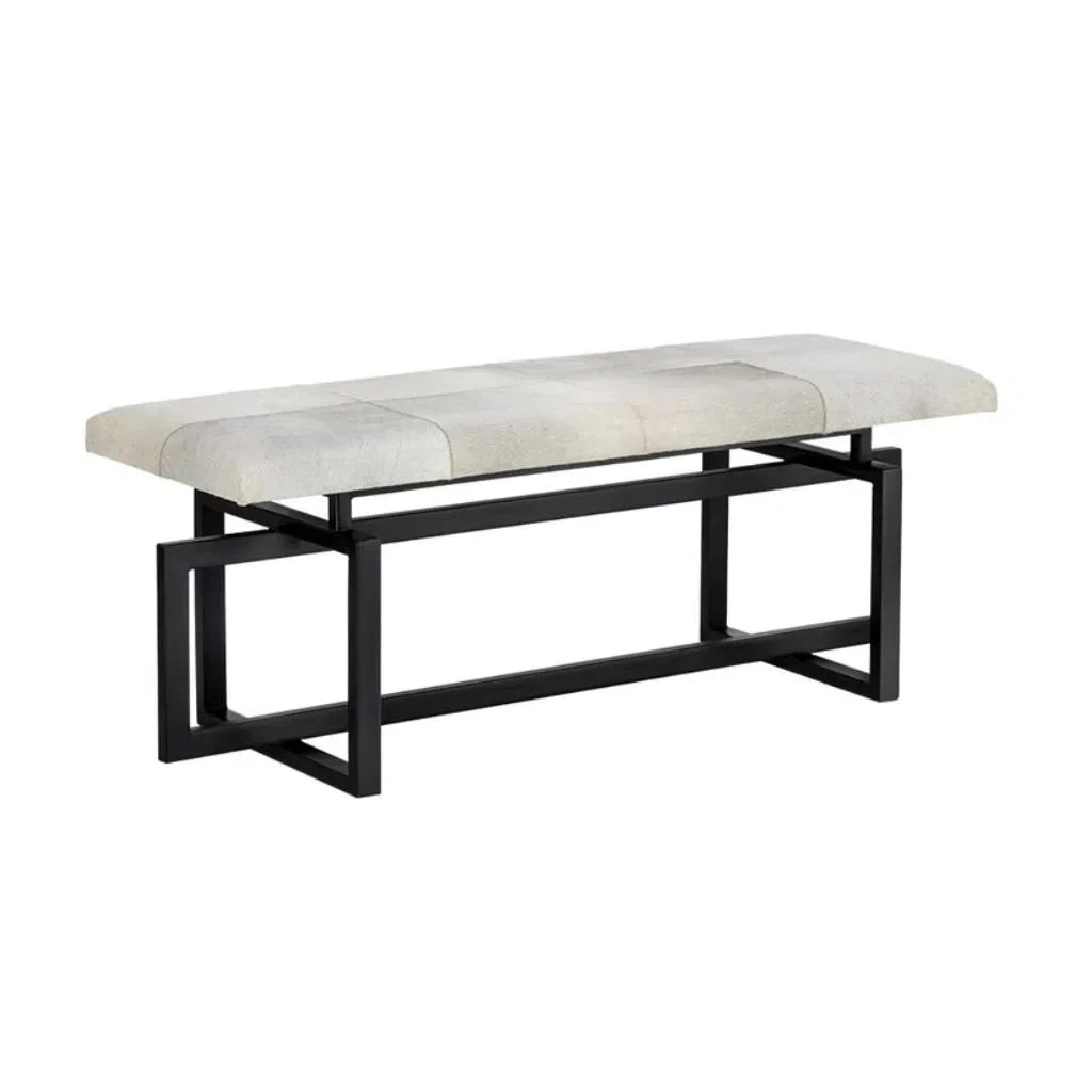 SUNPAN Pilar Cowhide Transitional Backless Bench