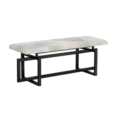 SUNPAN Pilar Cowhide Transitional Backless Bench