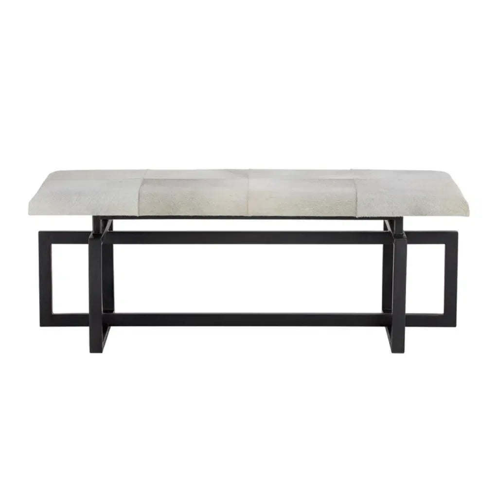SUNPAN Pilar Cowhide Transitional Backless Bench