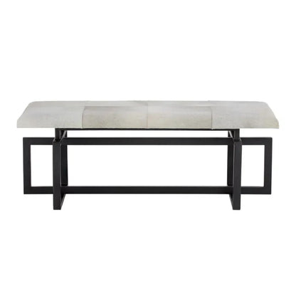 SUNPAN Pilar Cowhide Transitional Backless Bench