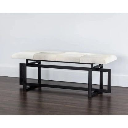 SUNPAN Pilar Cowhide Transitional Backless Bench