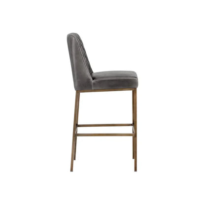 Leighland Leather Upholstered Classic Barstool