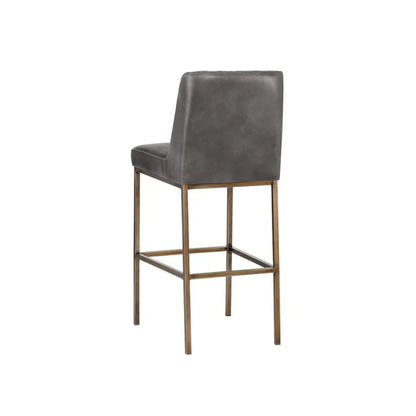 Leighland Leather Upholstered Classic Barstool