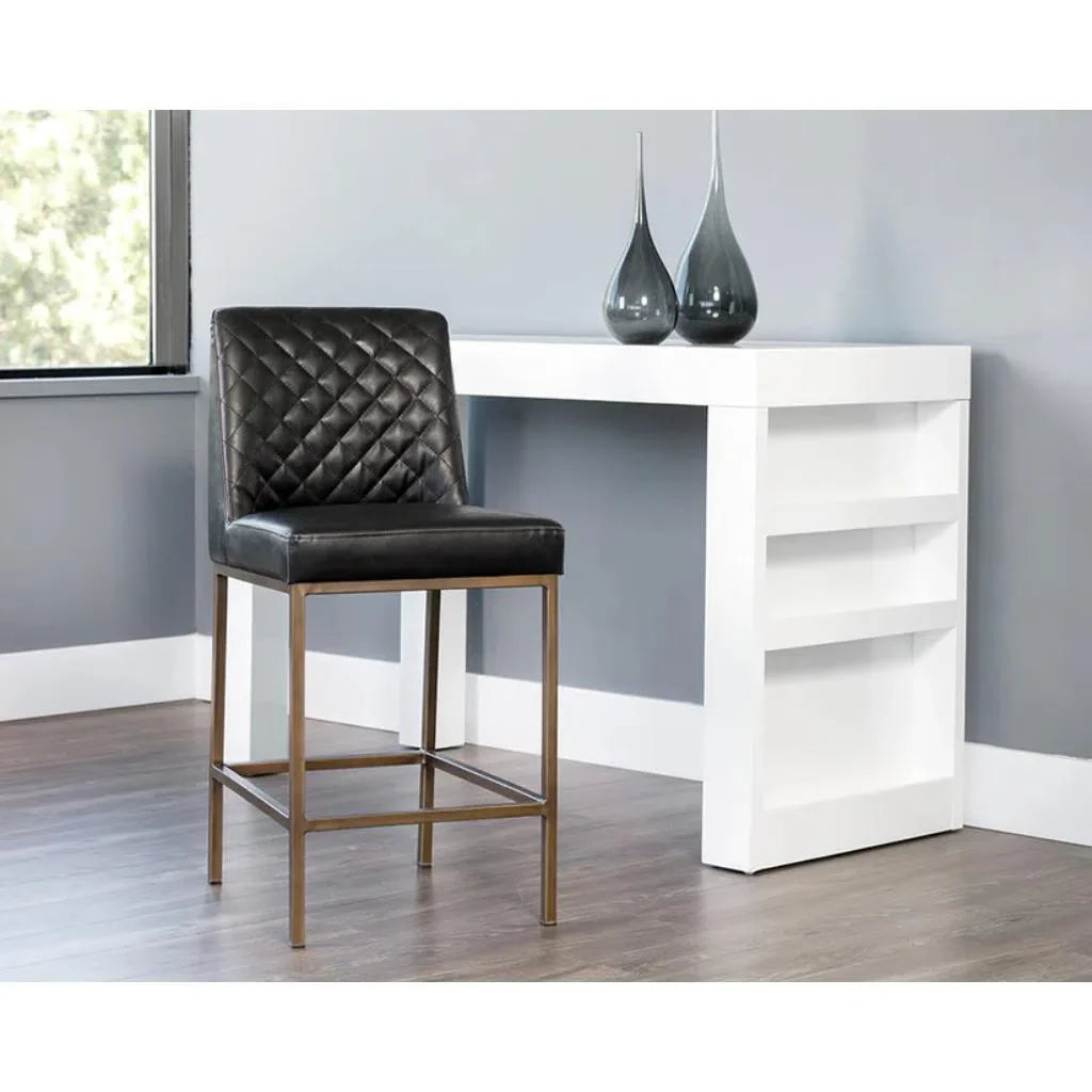 SUNPAN Leighland Leather Classic Counter Stool