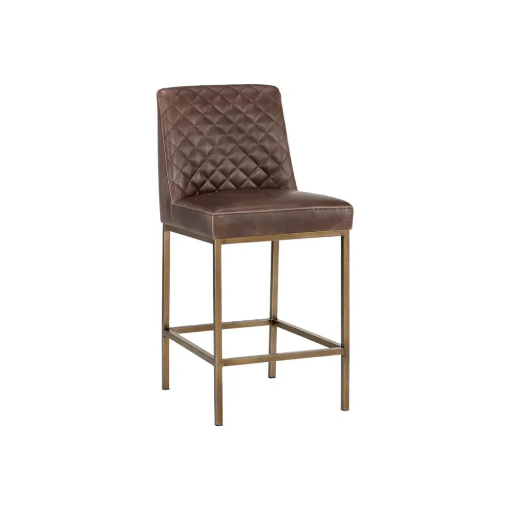 SUNPAN Leighland Leather Classic Counter Stool