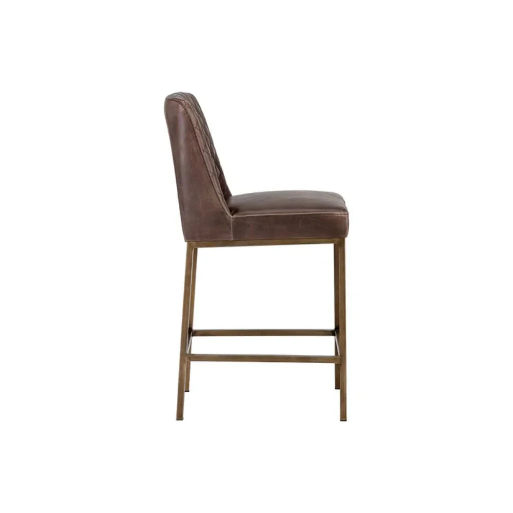 SUNPAN Leighland Leather Classic Counter Stool