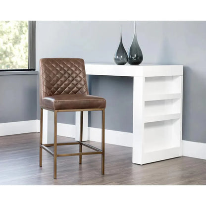 SUNPAN Leighland Leather Classic Counter Stool
