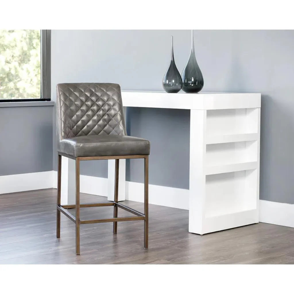 SUNPAN Leighland Leather Classic Counter Stool