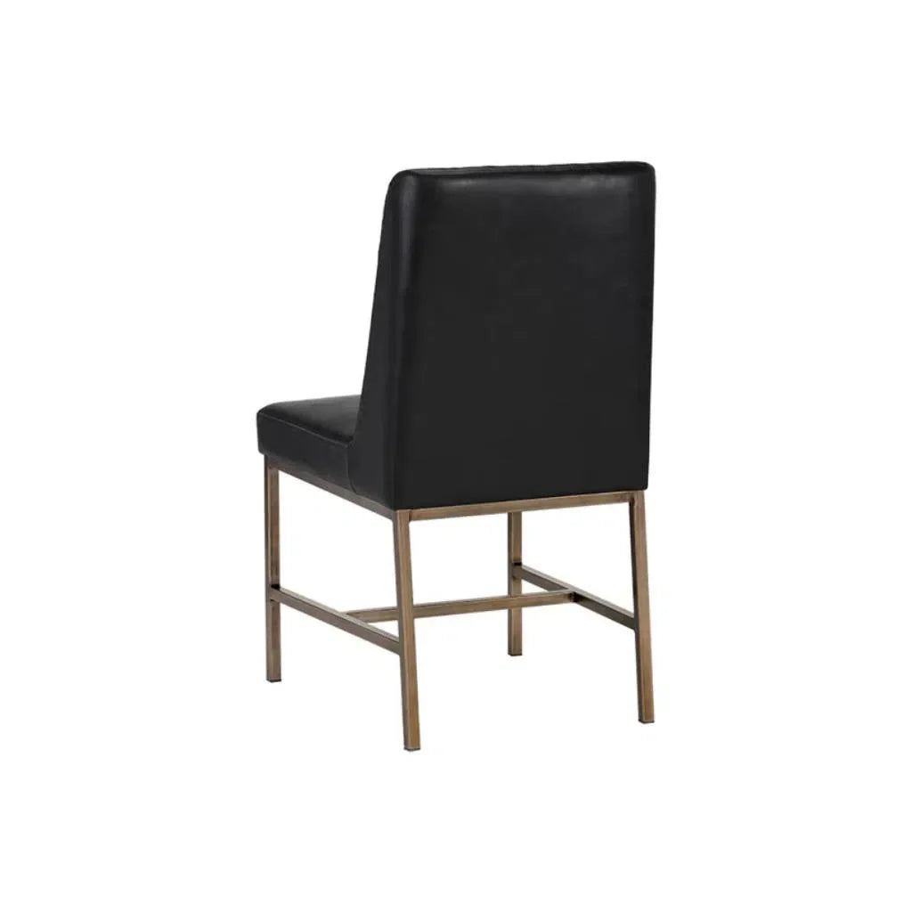 Leighland Leather Upholstered Armless Dining Chair (Set Of 2)