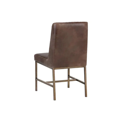 Leighland Leather Upholstered Armless Dining Chair (Set Of 2)