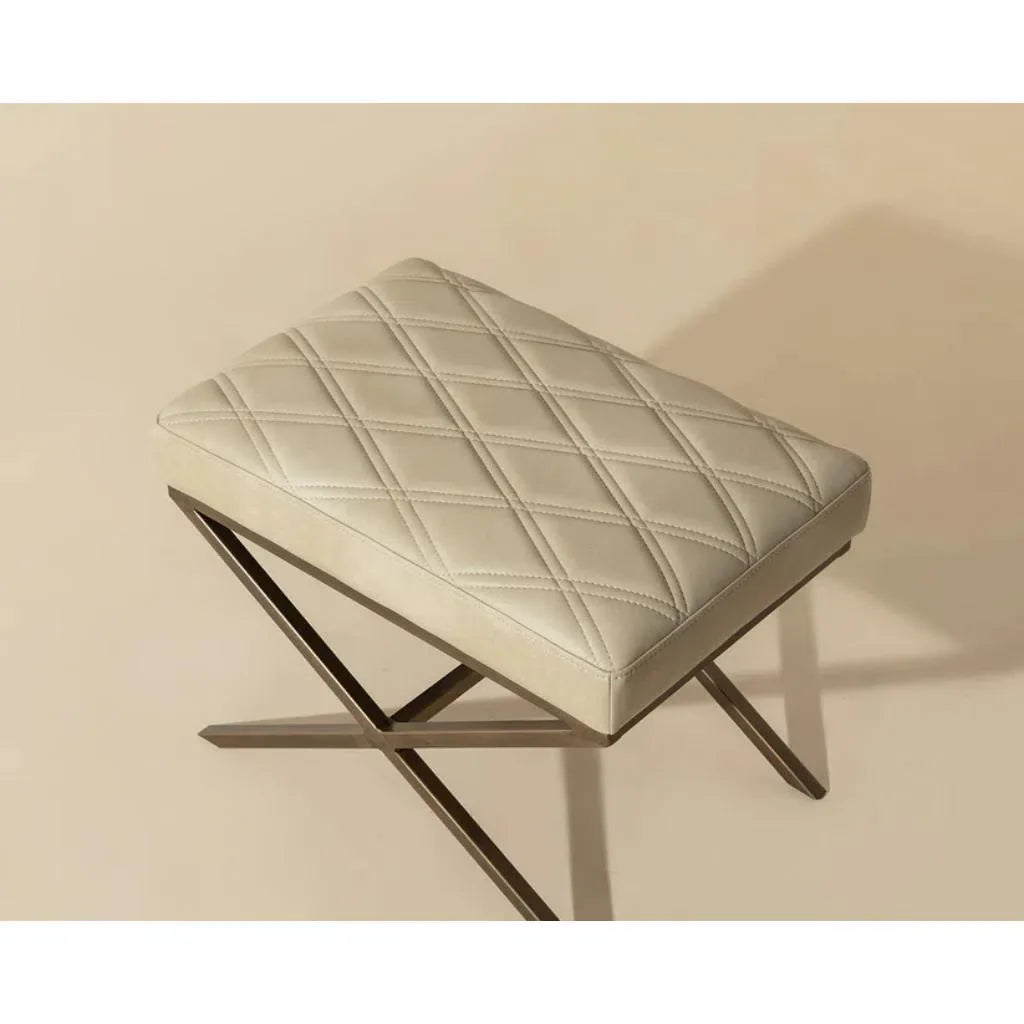 Wisconsin Leather Upholstered Stool