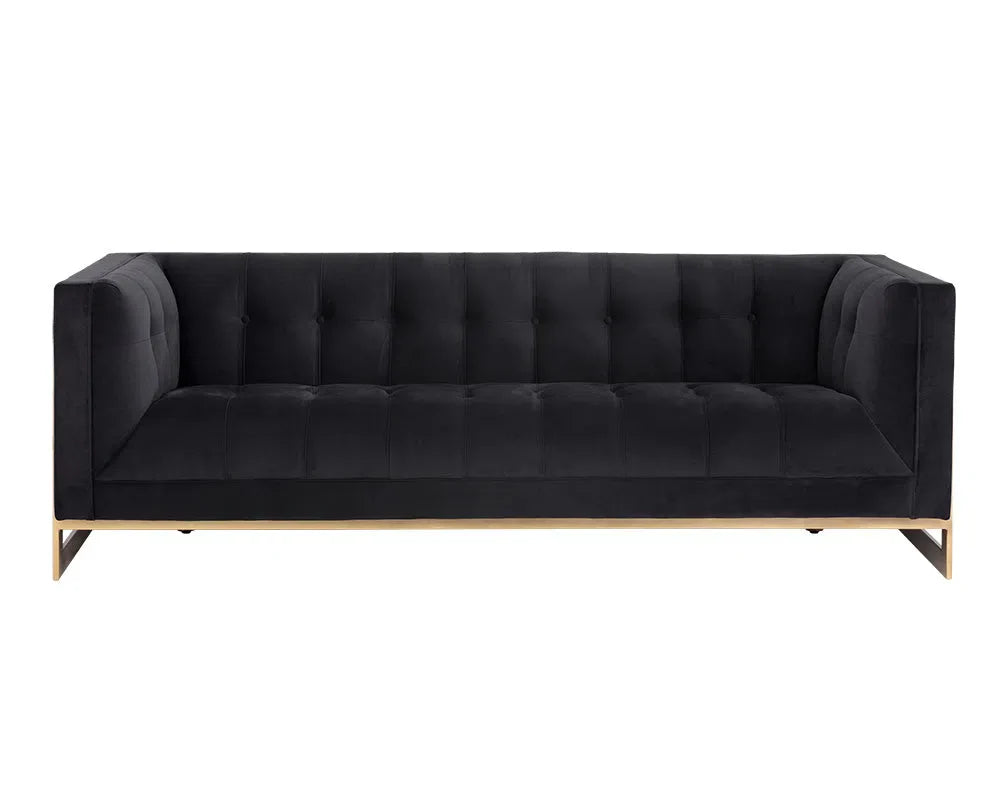 Ekon Fabric Upholstered Streamlined Sofa