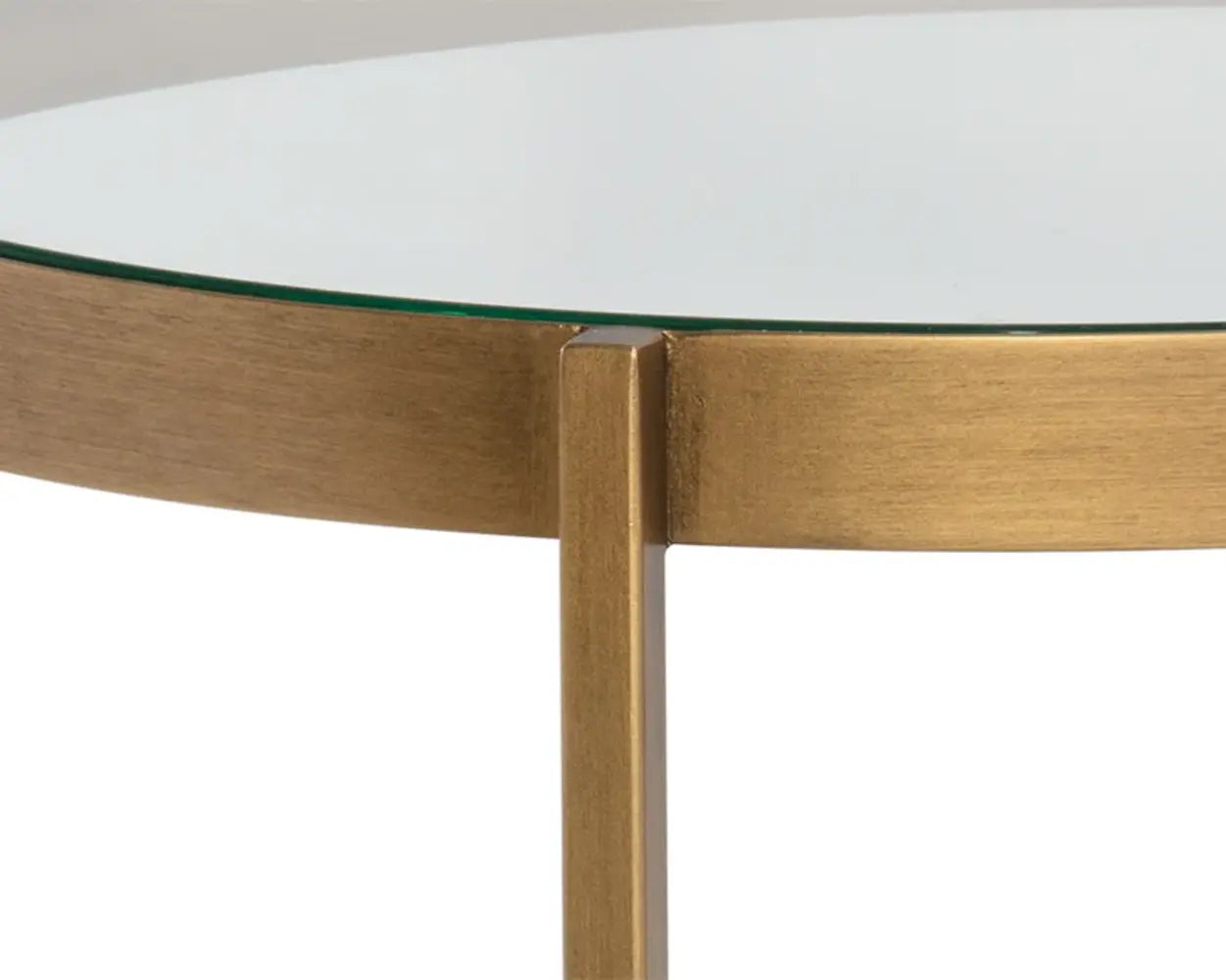 Gia Glass Topped Round Coffee Table