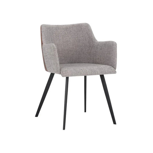 Griffin Leather Upholstered Modern Dining Armchair