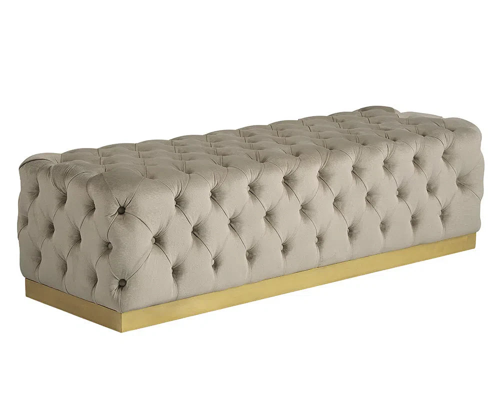 Babette Fabric Upholstered Backless Bench