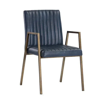 Homer Leather Upholstered Dining Armchair