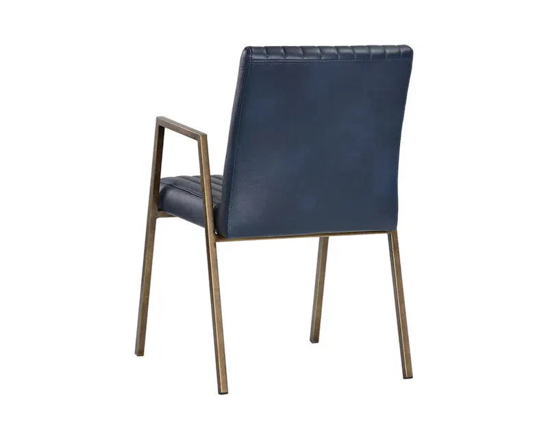 Homer Leather Upholstered Dining Armchair