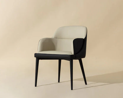 Hagan Leather Upholstered Dining Armchair