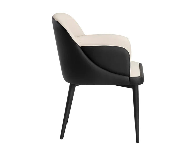 Hagan Leather Upholstered Dining Armchair