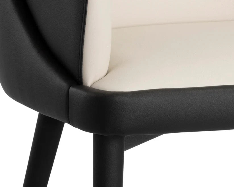 Hagan Leather Upholstered Dining Armchair