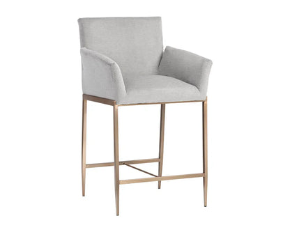 Gesa Fabric Upholstered Counter Stool