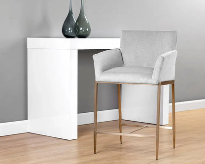 Gesa Fabric Upholstered Counter Stool