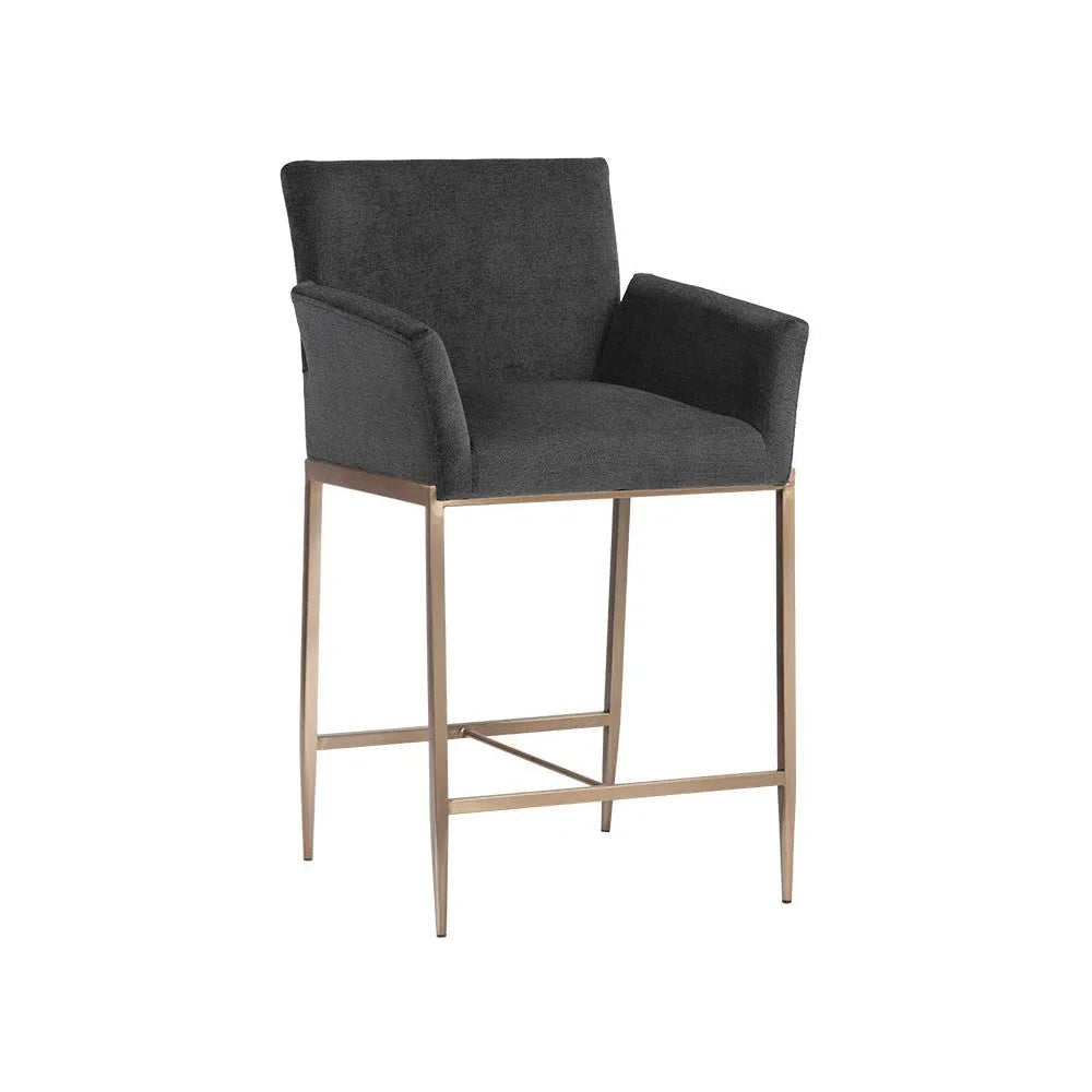 Gesa Fabric Upholstered Counter Stool