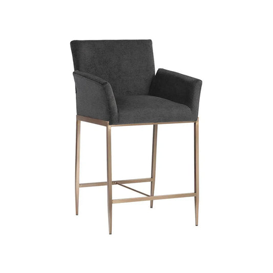 Gesa Fabric Upholstered Counter Stool