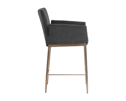 Gesa Fabric Upholstered Counter Stool