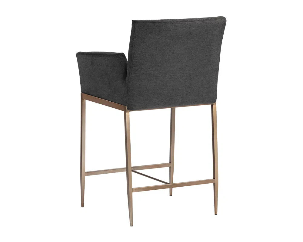 Gesa Fabric Upholstered Counter Stool