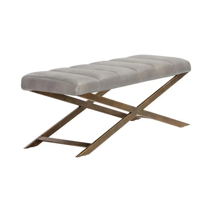 SUNPAN Kammi Leather Bedroom Bench