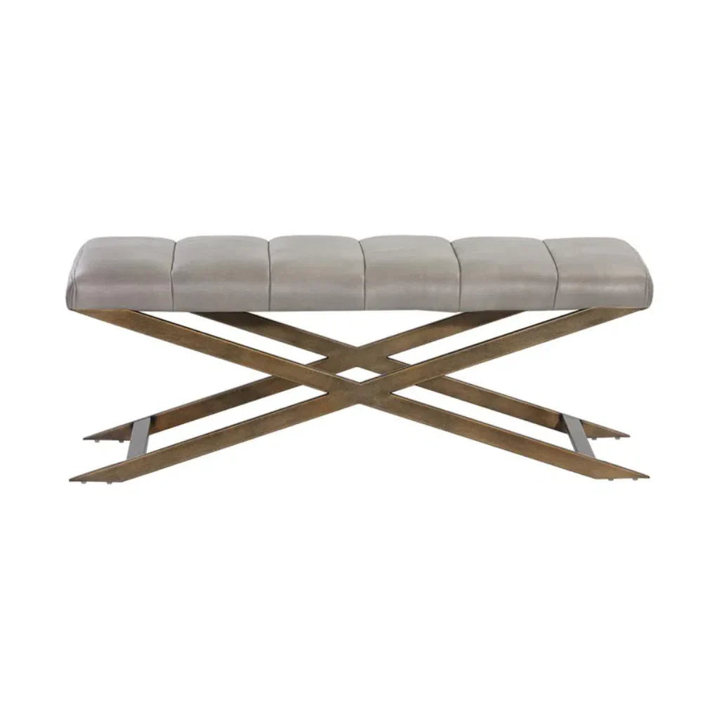 SUNPAN Kammi Leather Bedroom Bench