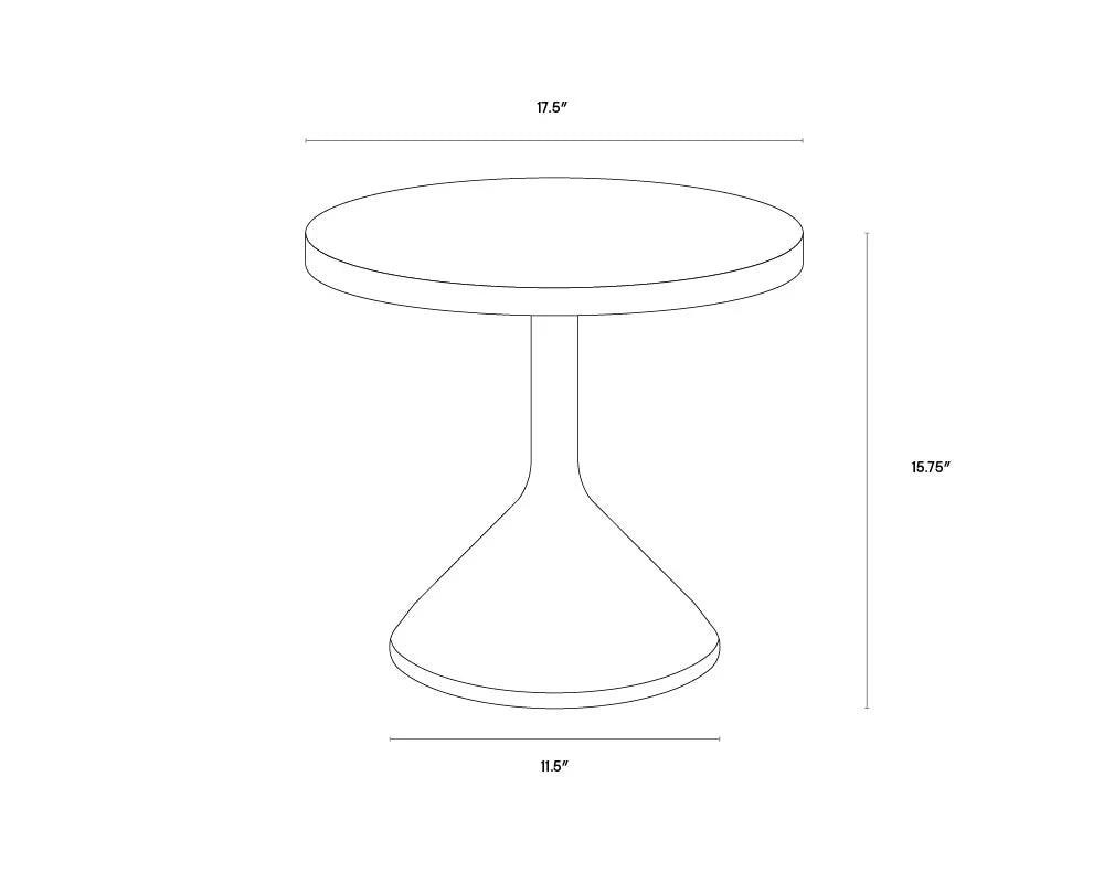 Adonis End Table Modern Concrete Suitable For Outdoors