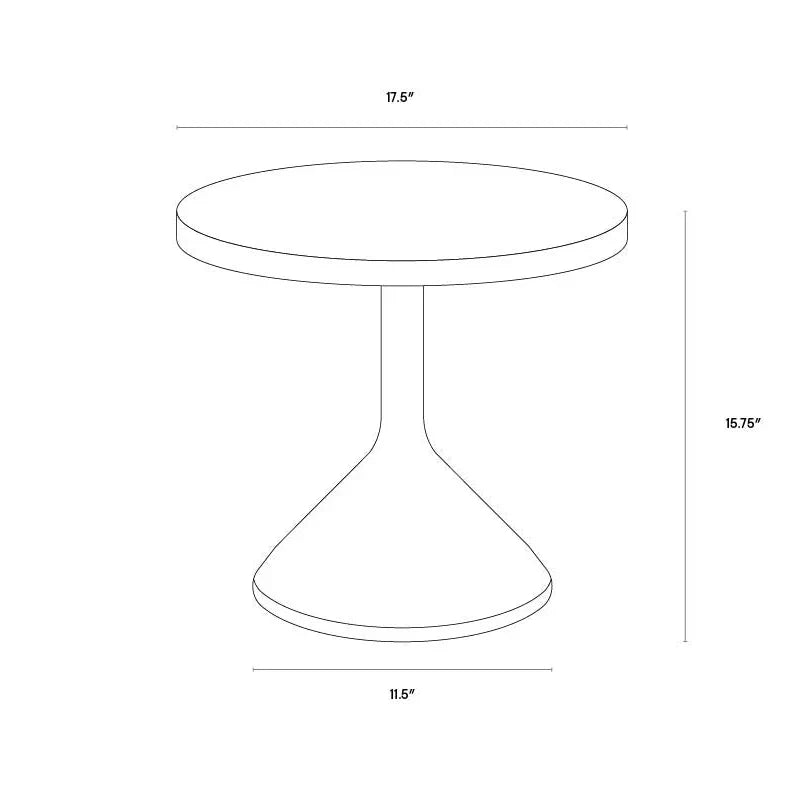 Adonis End Table Modern Concrete Suitable For Outdoors