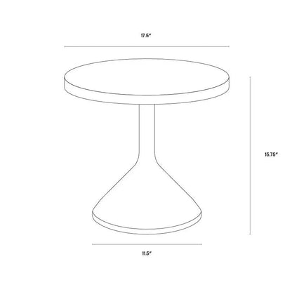 Adonis End Table Modern Concrete Suitable For Outdoors