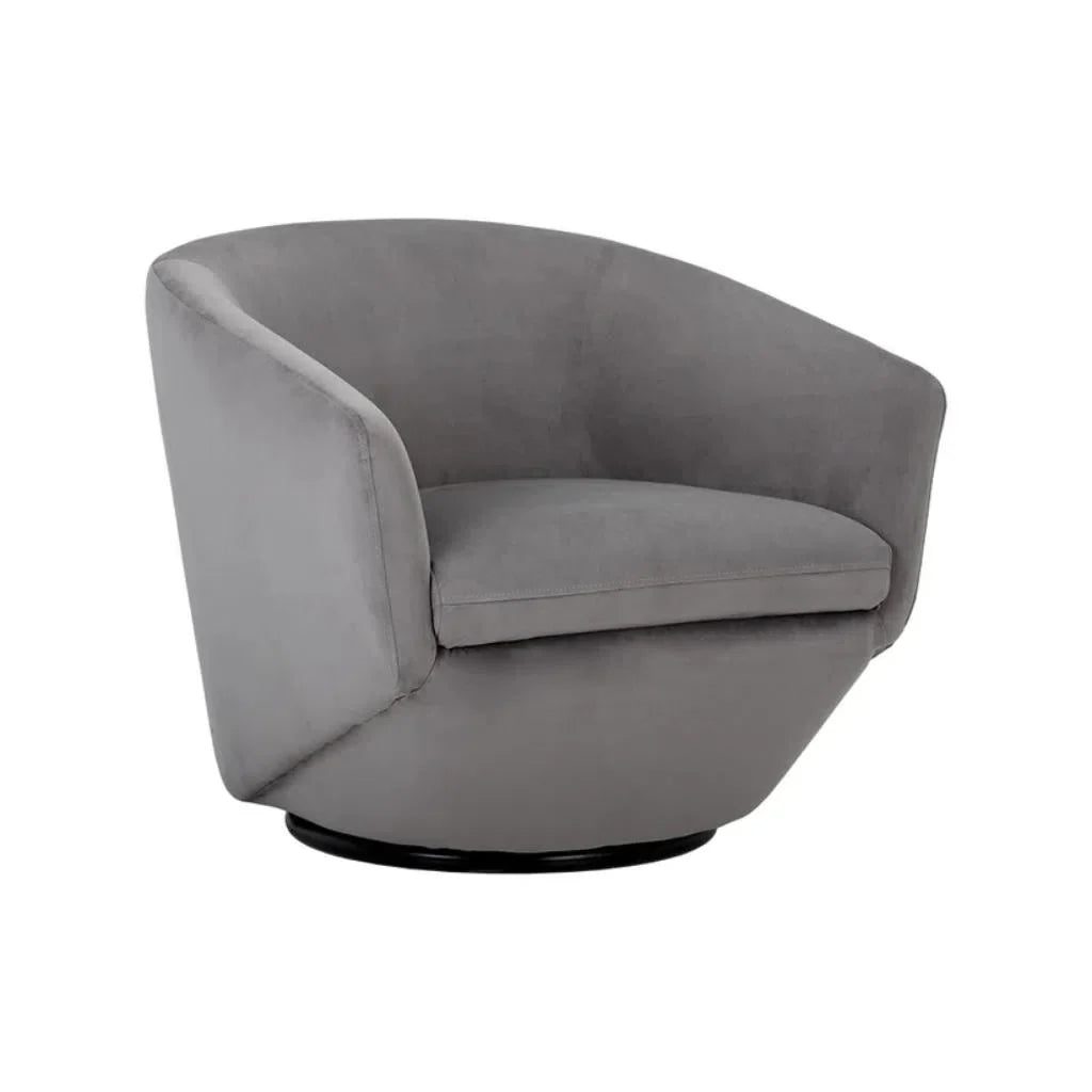 Treviso Upholstered Swivel Lounge Chair