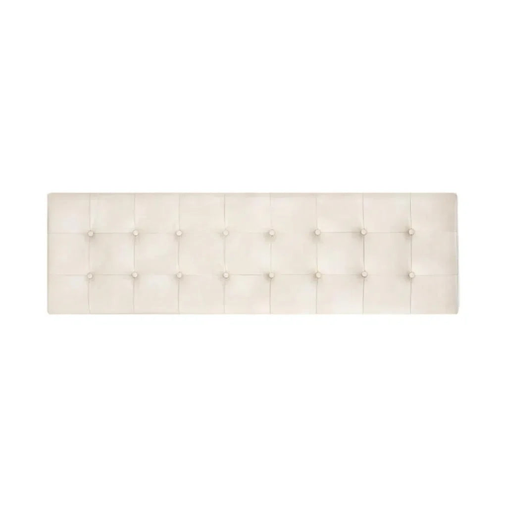 Kenji Leather Upholstered Small Backless Bench