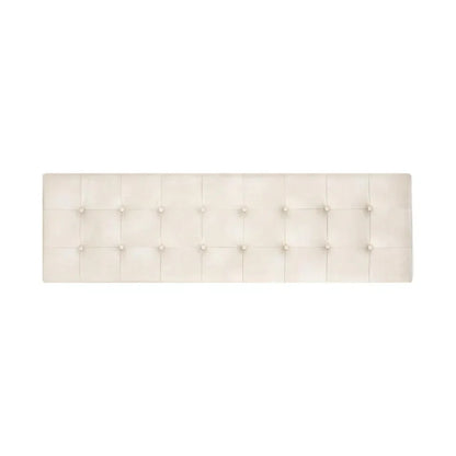 Kenji Leather Upholstered Small Backless Bench