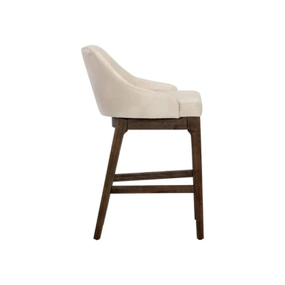 Kace Leather Upholstered Counter Stool