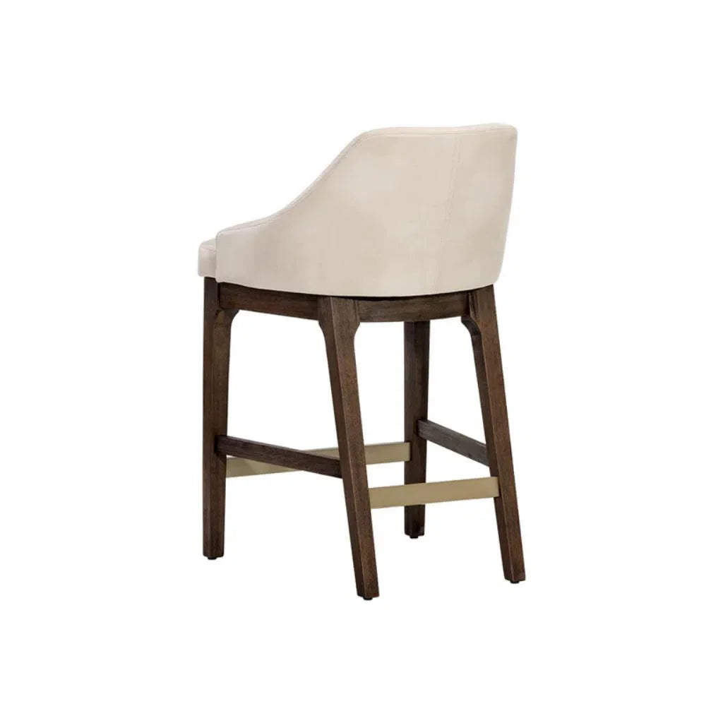 Kace Leather Upholstered Counter Stool