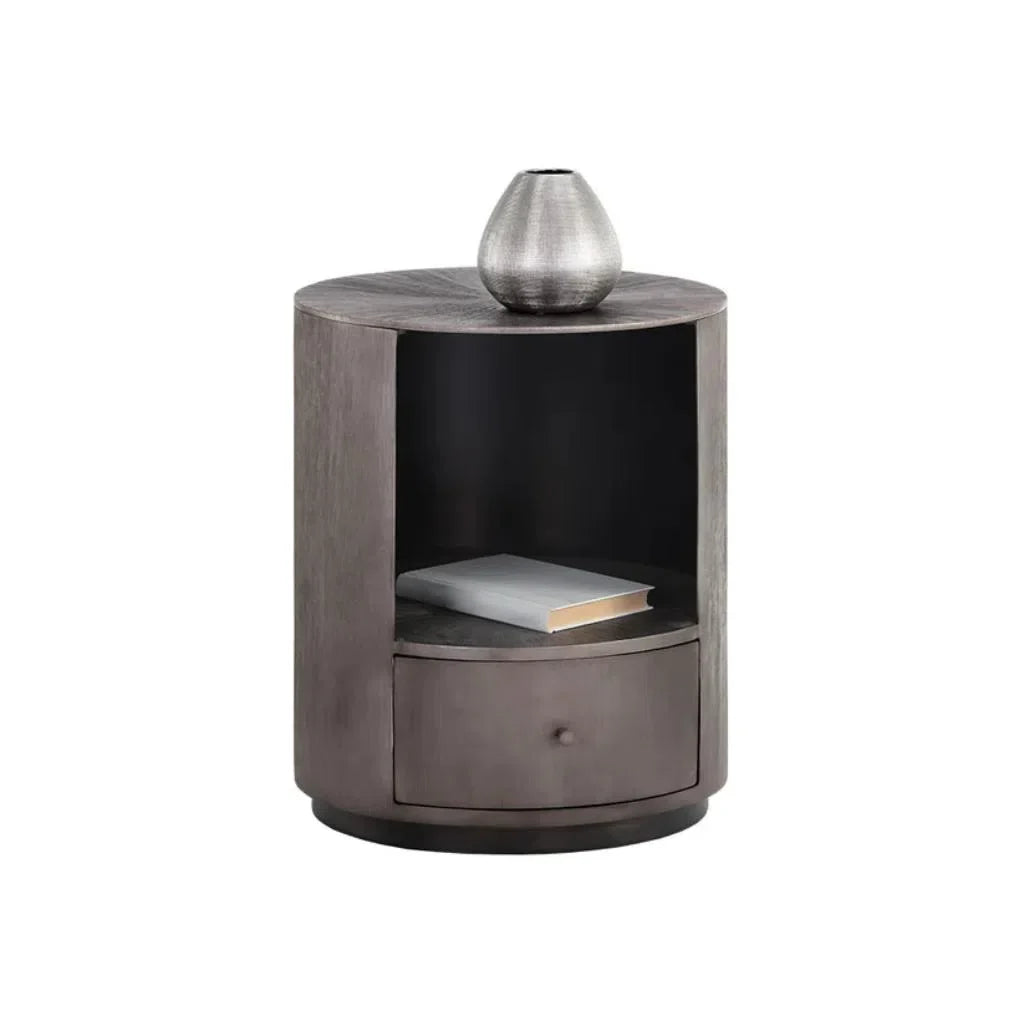 SUNPAN Siena Hand Etched Metal Modern Nightstand
