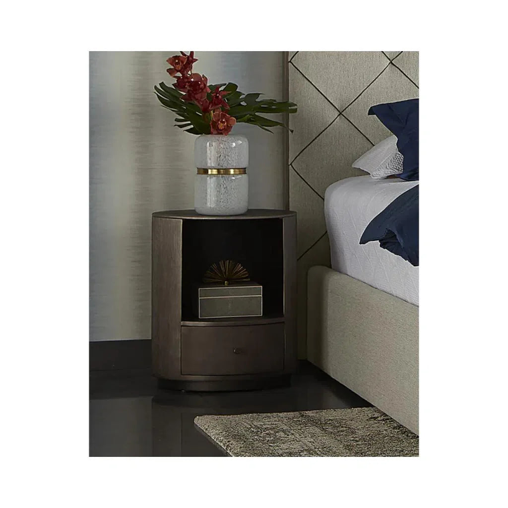 SUNPAN Siena Hand Etched Metal Modern Nightstand