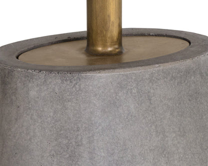 Carment Side Table Concrete Terrazzo Top And Brass Rod