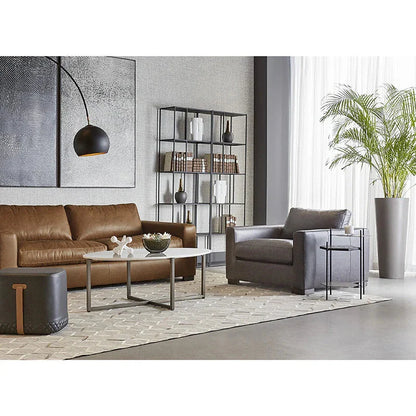 Hexall Side Table With Black Marble Finish