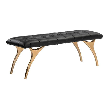 Taylen Leather Upholstered Backless Bench